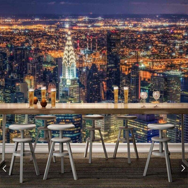 Papel De Parede Vintage Da Cidade De Nova York