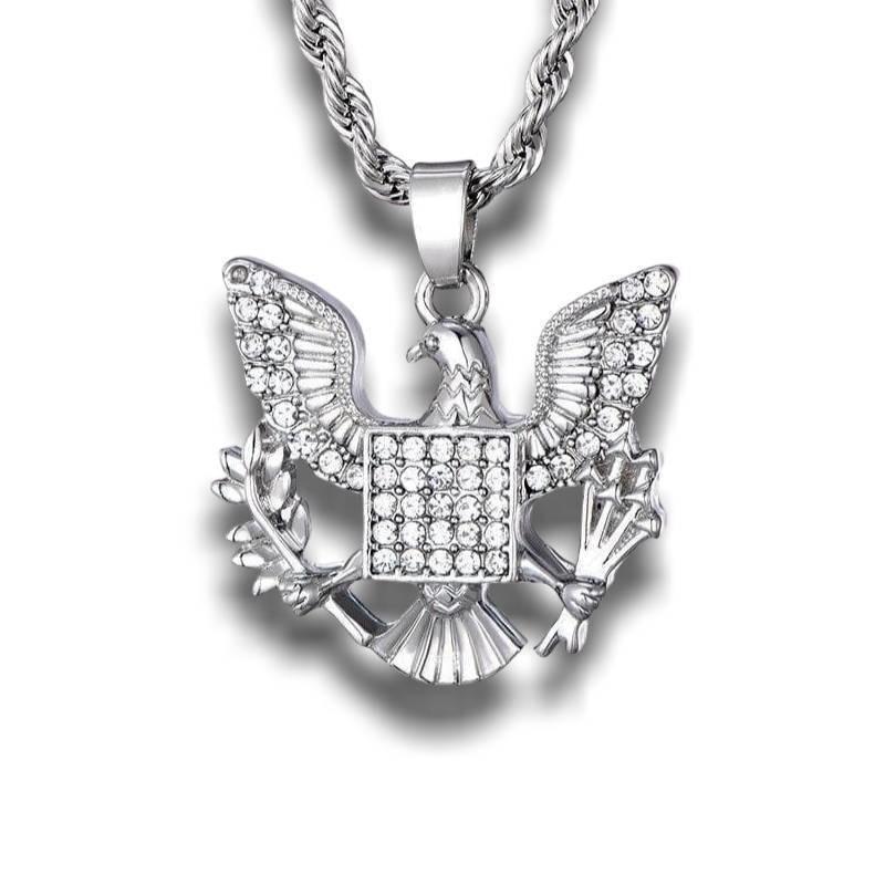 Pingente Águia Dourado Vintage