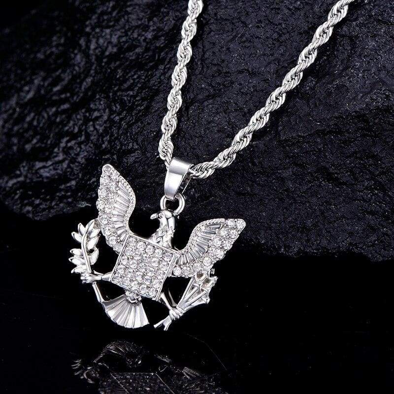 Pingente Águia Dourado Vintage