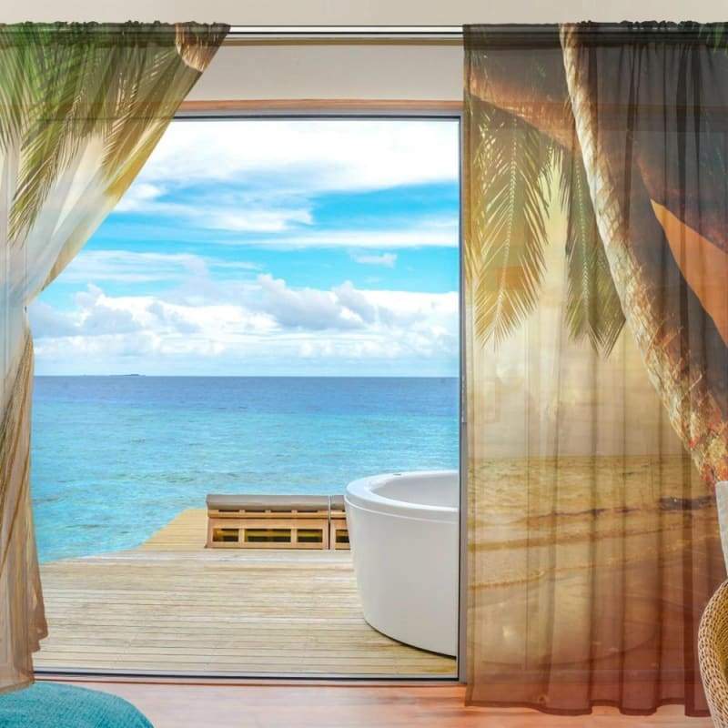 Cortina Vintage Do Havaí