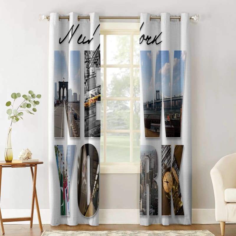 Cortina Vintage De Nova York