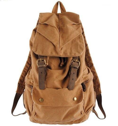 Mochila Masculina Vintage De Couro