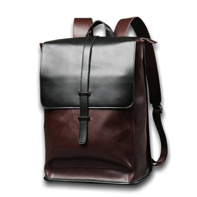 Mochila Vintage Preta Para Motocicleta