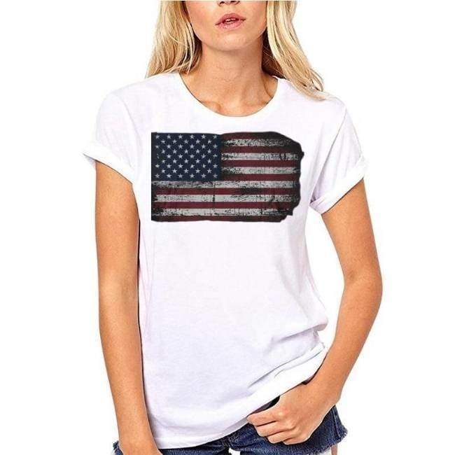 Camiseta Vintage Bandeira Americana
