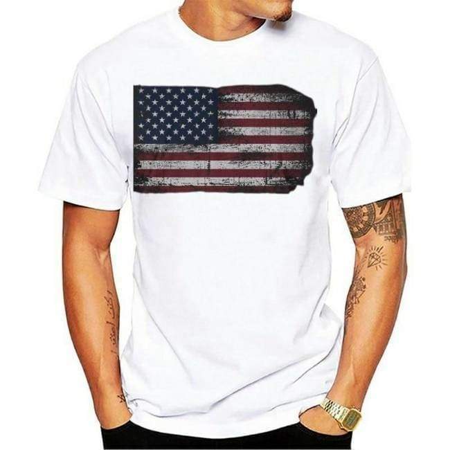 Camiseta Vintage Bandeira Americana