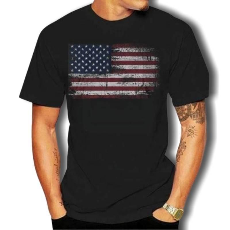 Camiseta Vintage Bandeira Americana