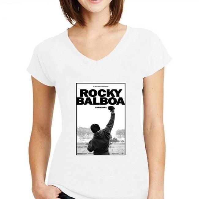 Camiseta Feminina Vintage Rocky Balboa