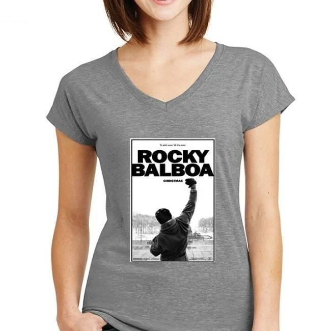Camiseta Feminina Vintage Rocky Balboa