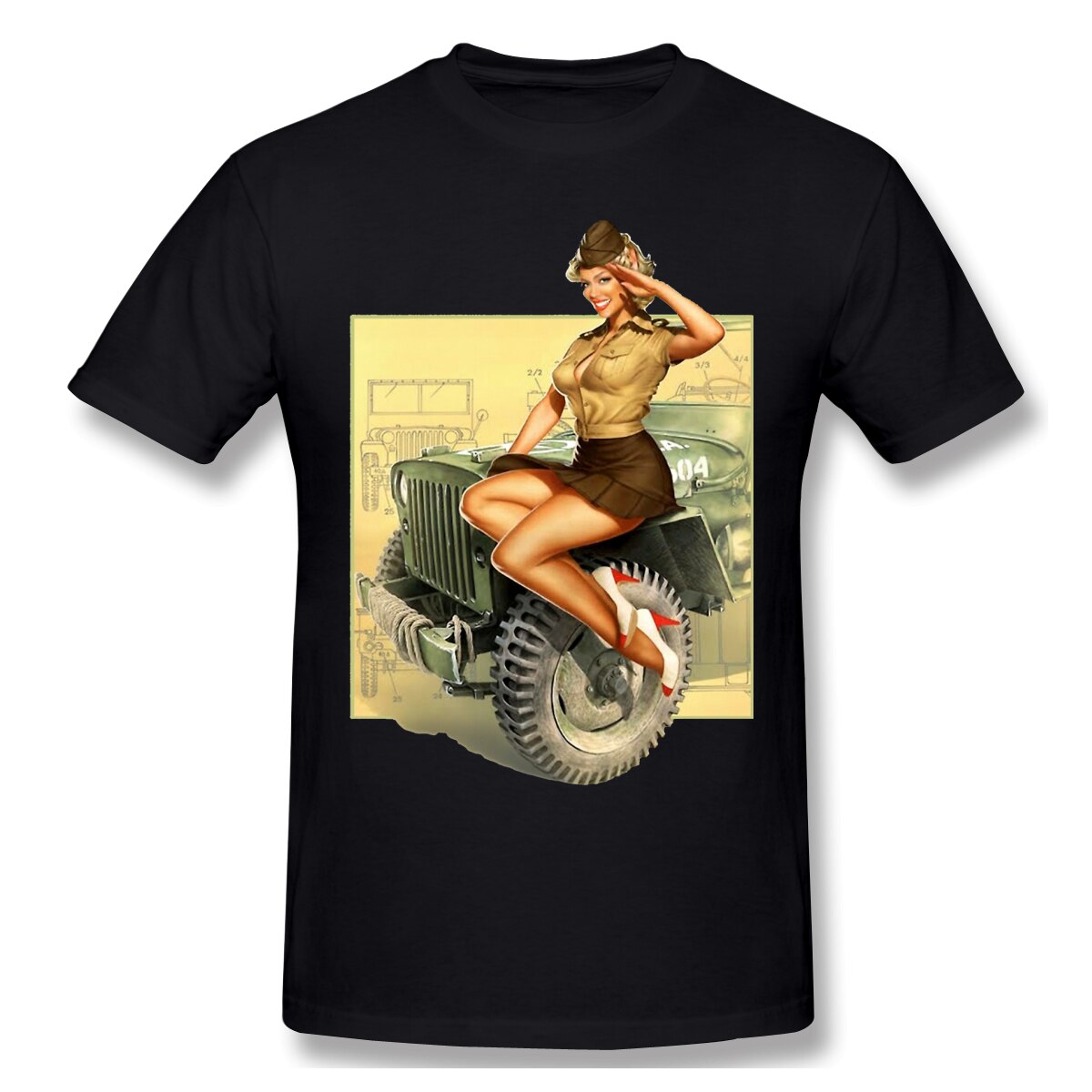 Camiseta Vintage Pin-Up