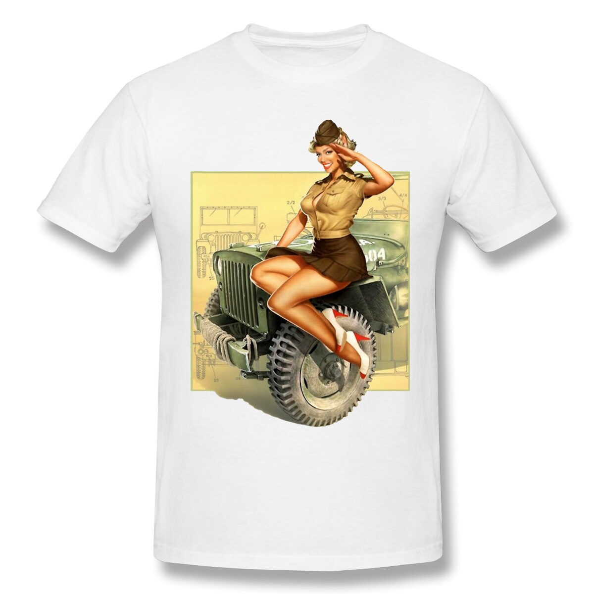 Camiseta Vintage Pin-Up