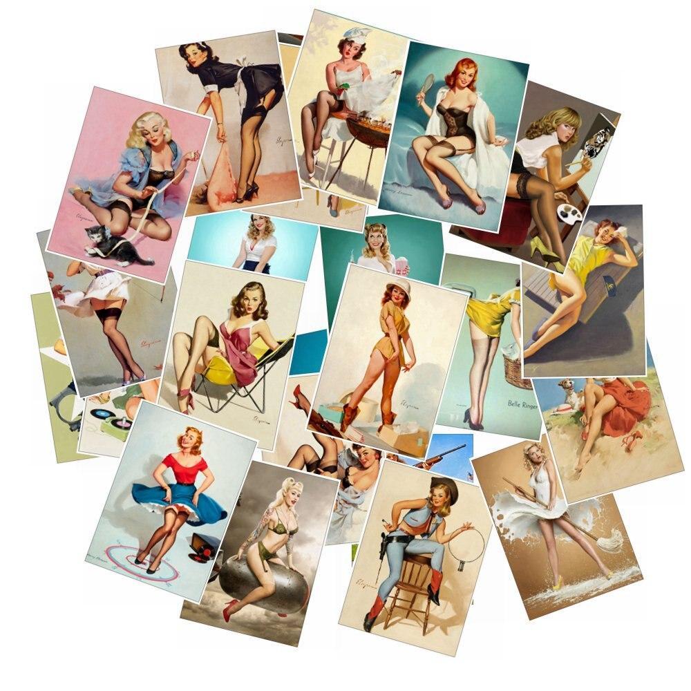 Adesivos Pin-Up Vintage