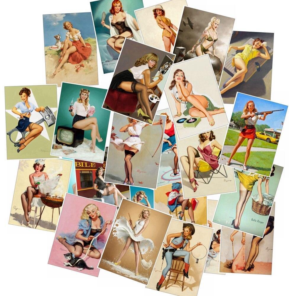 Adesivos Pin-Up Vintage