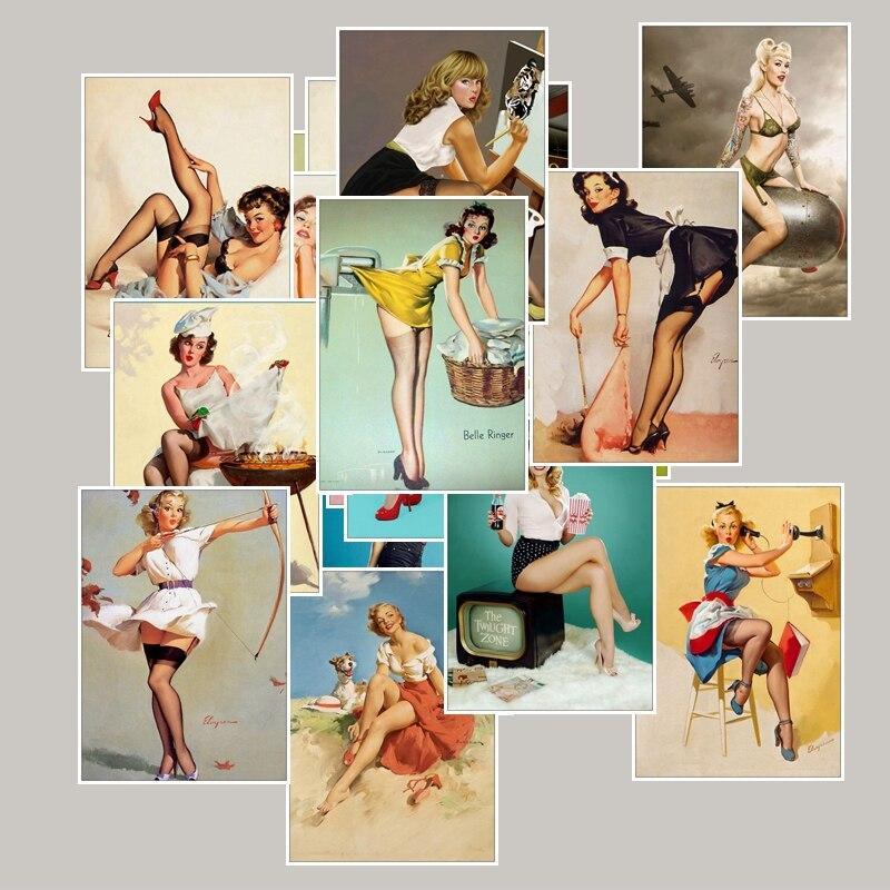 Adesivos Pin-Up Vintage