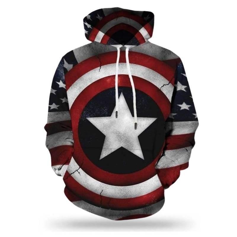 Moletom Com Capuz Vintage Masculino Americano
