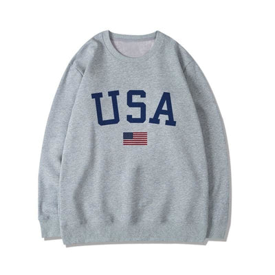 Moletom Feminino Vintage Estilo Americano