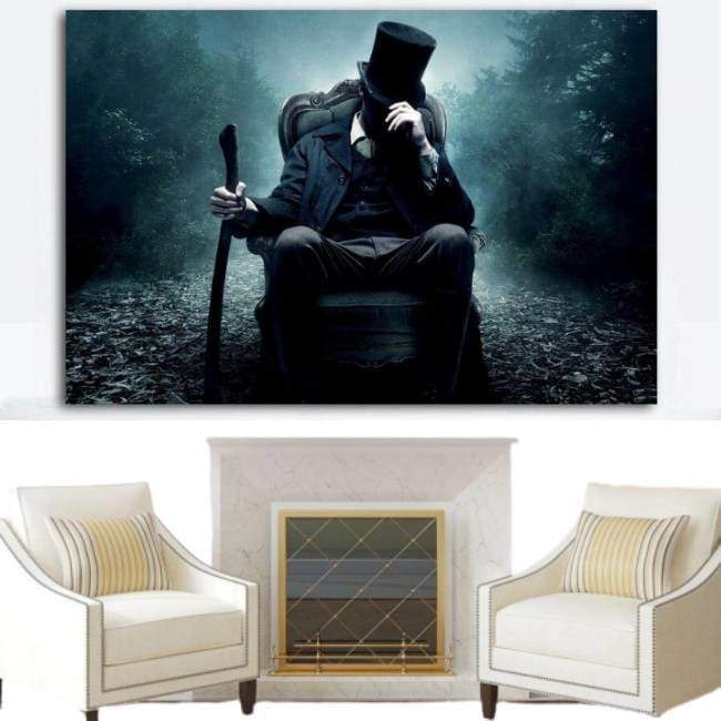 Pintura Vintage De Abraham Lincoln