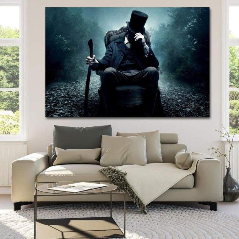 Pintura Vintage De Abraham Lincoln