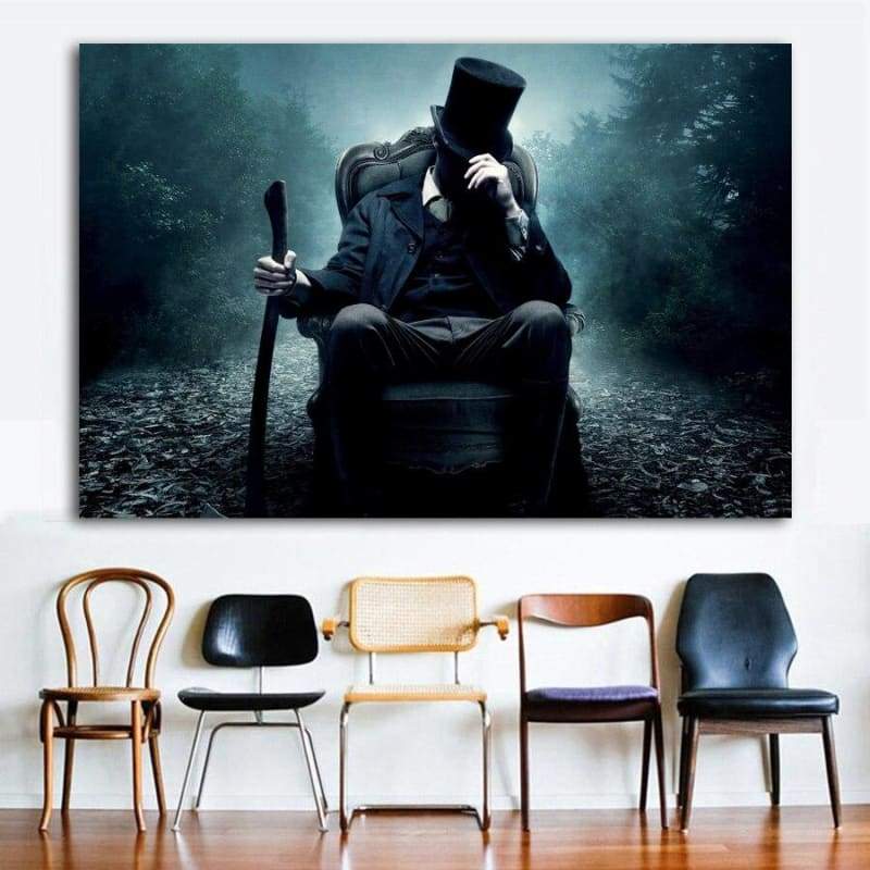 Pintura Vintage De Abraham Lincoln