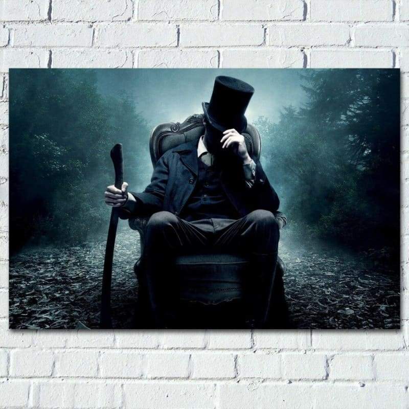 Pintura Vintage De Abraham Lincoln