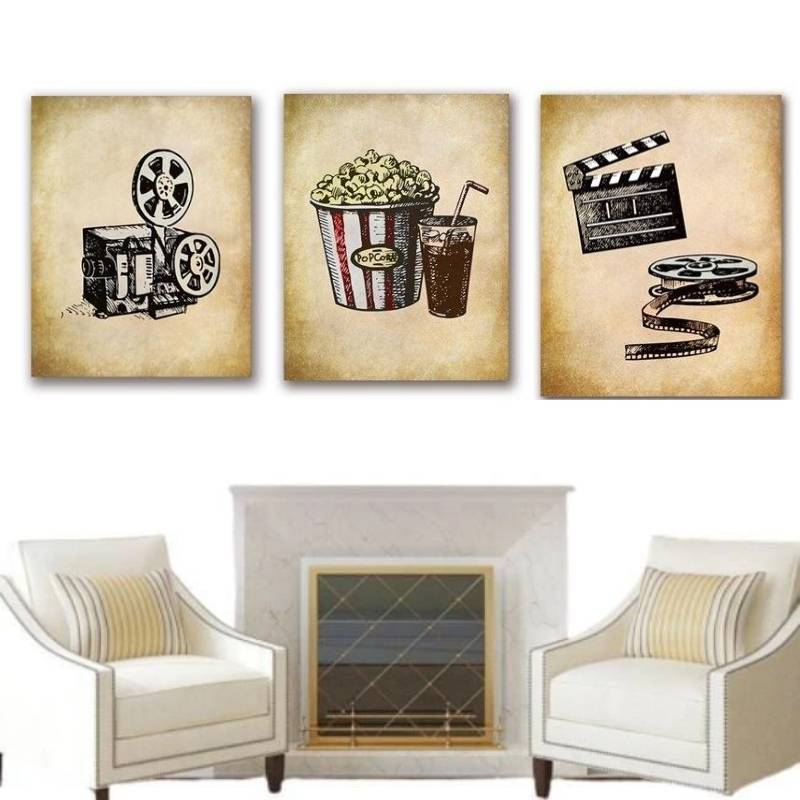Pintura Vintage De Cinema