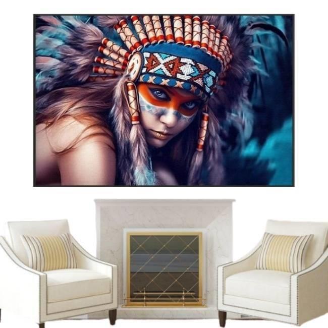 Cocar Indiano Pintura Vintage