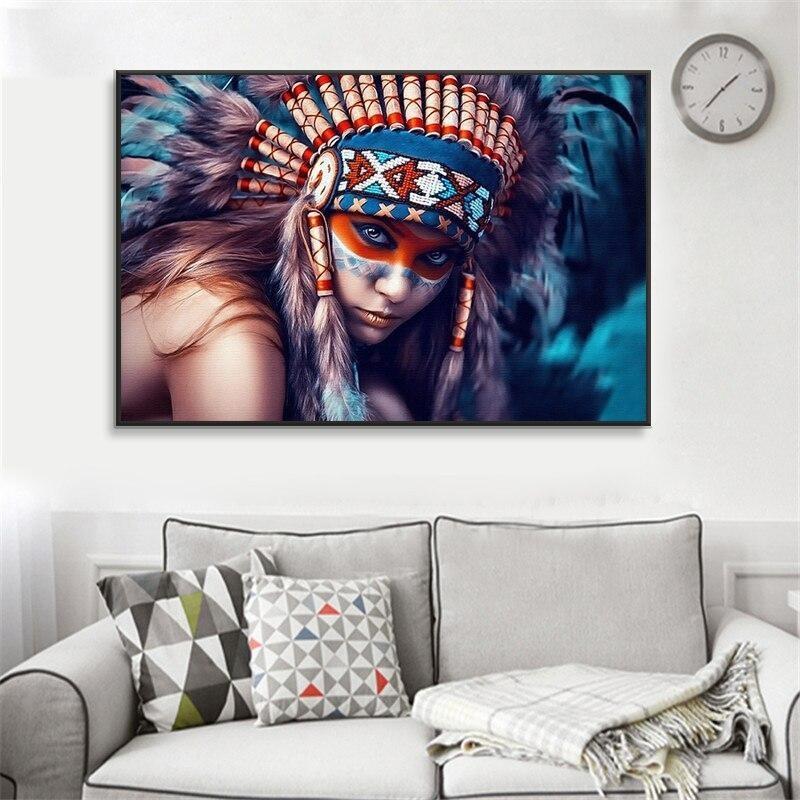 Cocar Indiano Pintura Vintage