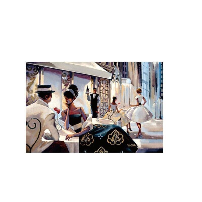 Pintura Vintage De Casal Americano