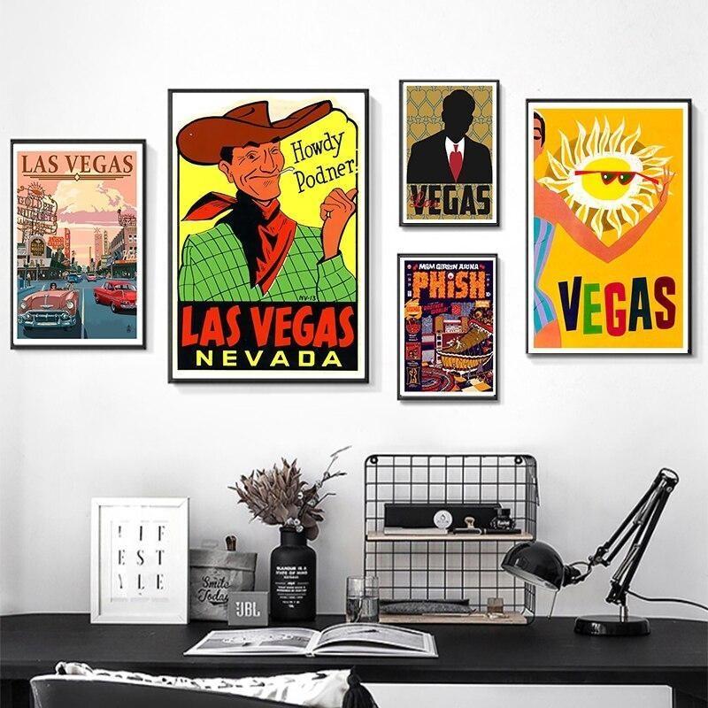 Pintura Deco Vintage De Las Vegas