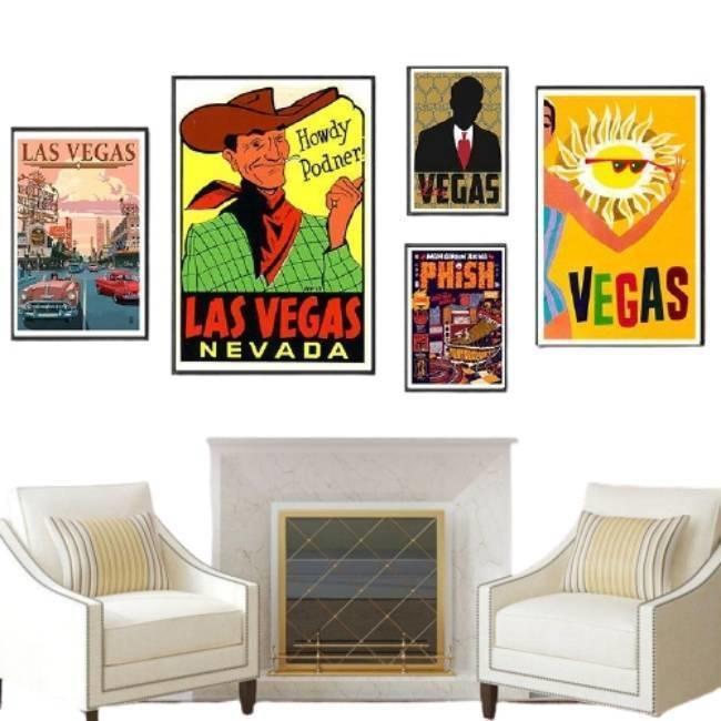 Pintura Deco Vintage De Las Vegas