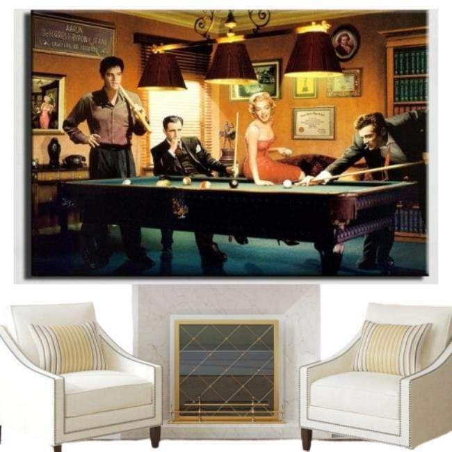 Pintura Vintage De Elvis Presley