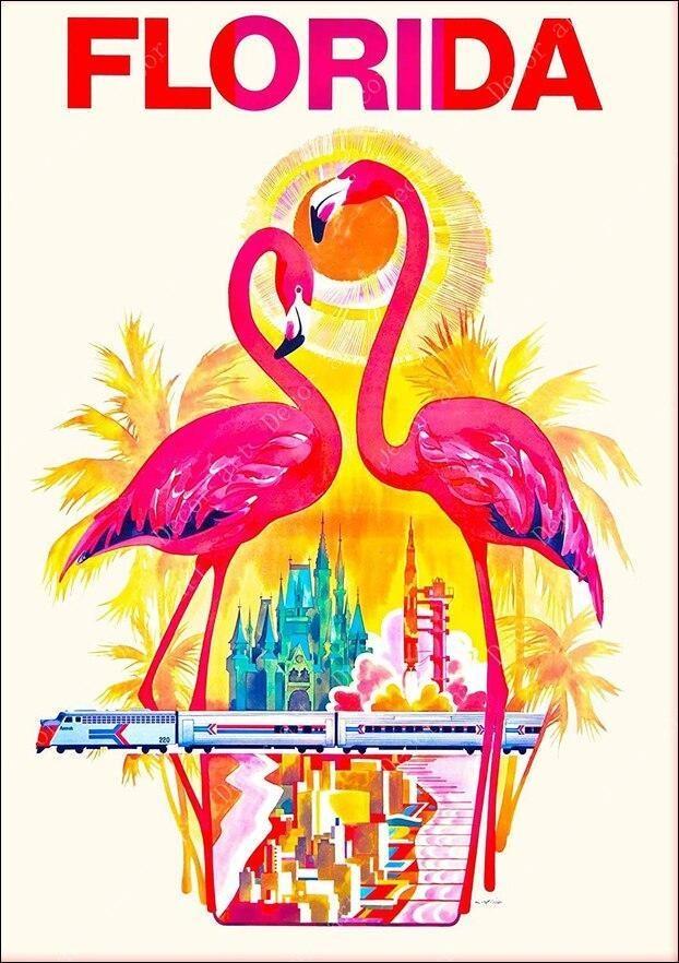 Pintura Vintage Da Flórida