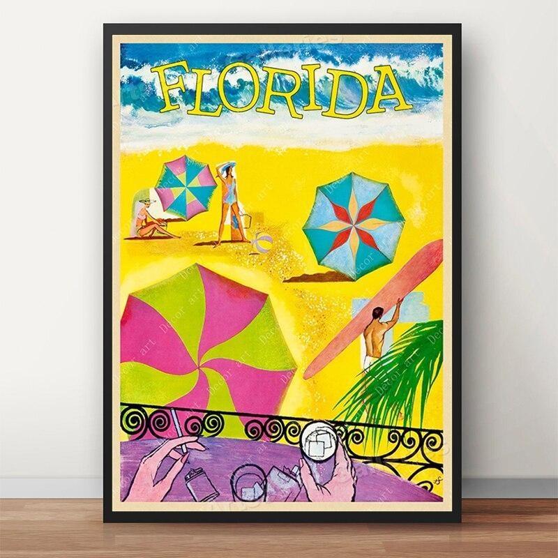 Pintura Vintage Da Flórida