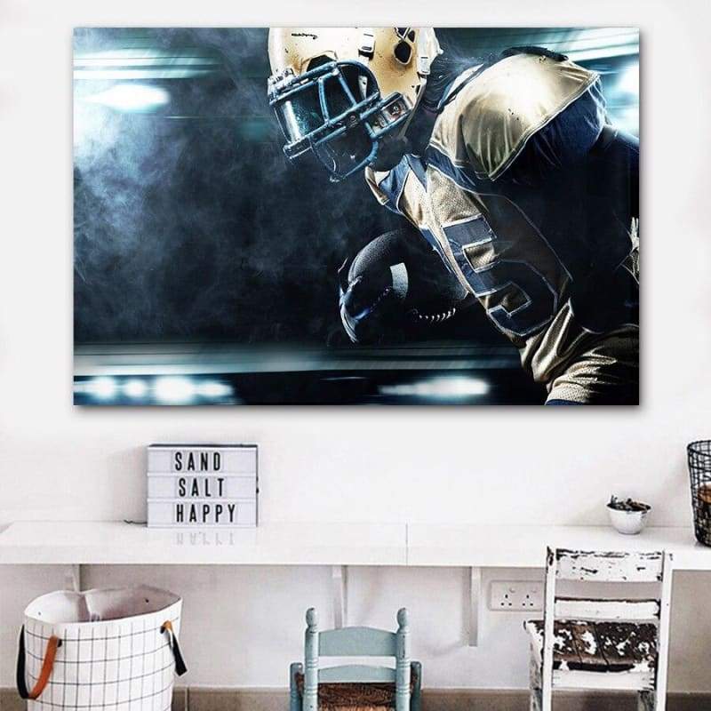 Pintura Vintage De Futebol Americano