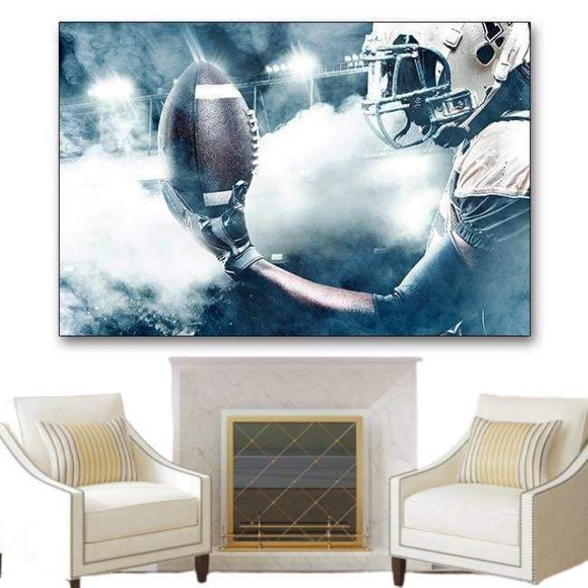 Pintura Vintage De Futebol Americano