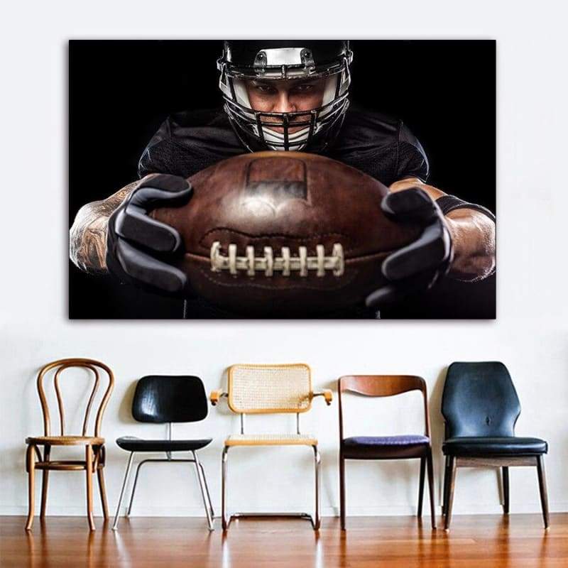 Pintura Vintage De Futebol Americano