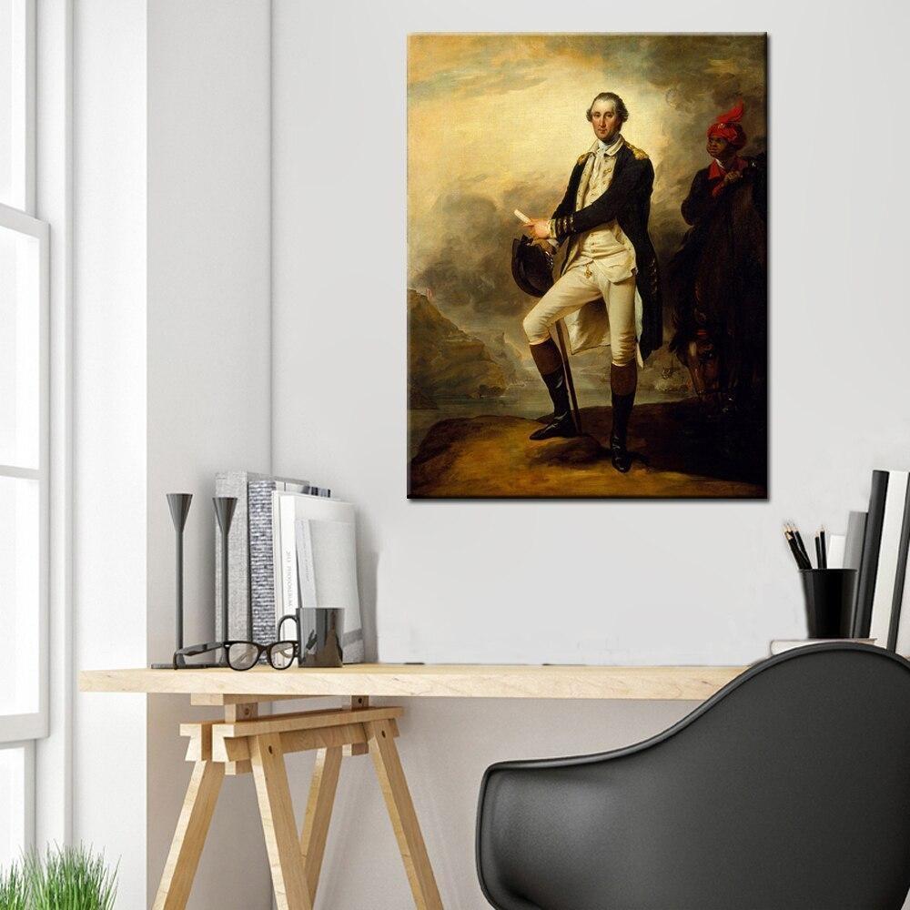 Pintura Vintage De George Washington