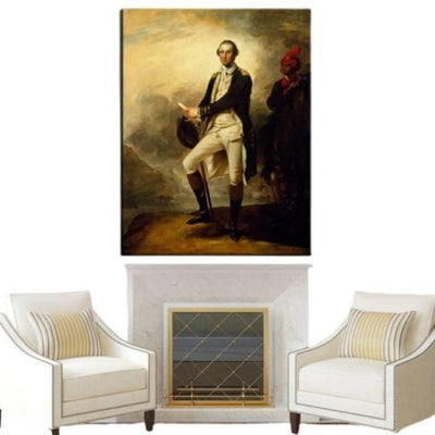 Pintura Vintage De George Washington