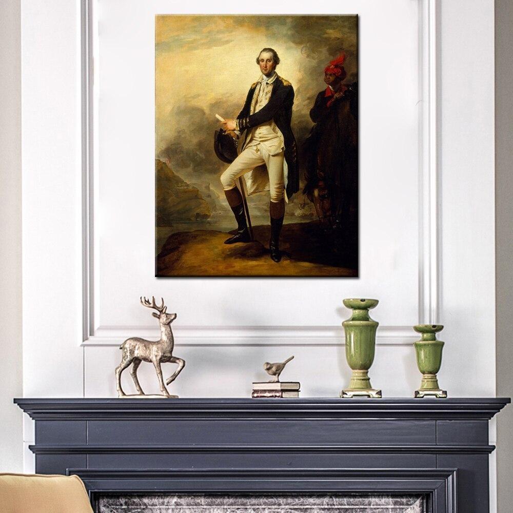 Pintura Vintage De George Washington
