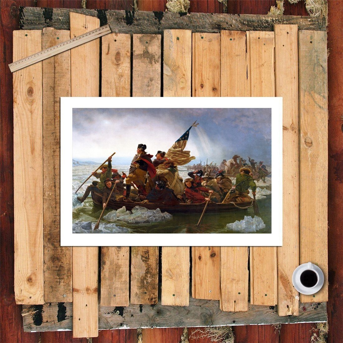 Vintage Pintando A Glória Dos Estados Unidos