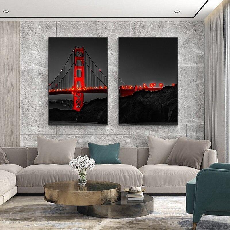 Golden Bridge Gate Pintura Vintage