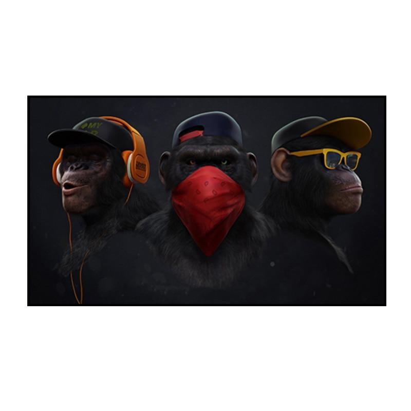 Pintura Vintage De Gorila