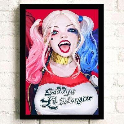 Pintura Vintage Da Harley Quinn