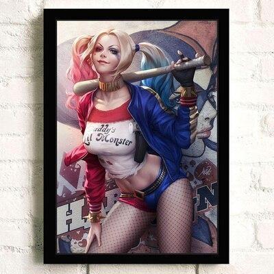 Pintura Vintage Da Harley Quinn
