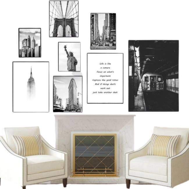 Pintura Vintage De Decoração Para Casa De Nova York