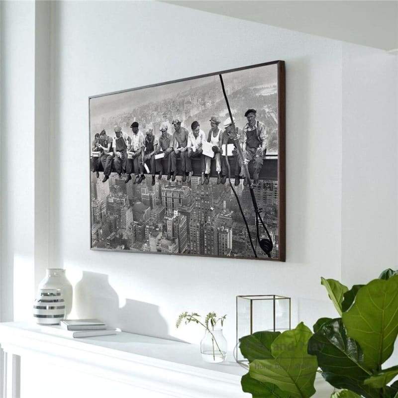 Pintura Vintage De Homem De Nova York