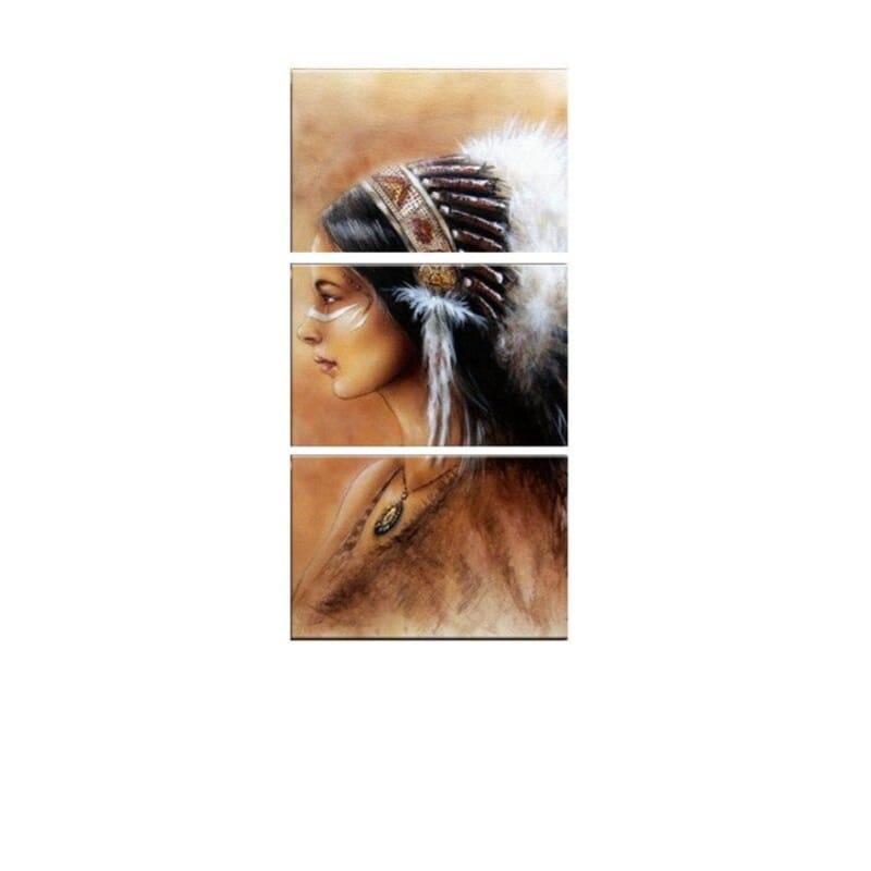 Pintura Vintage De Índio Americano