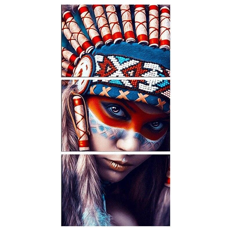 Pintura Vintage De Índio Americano