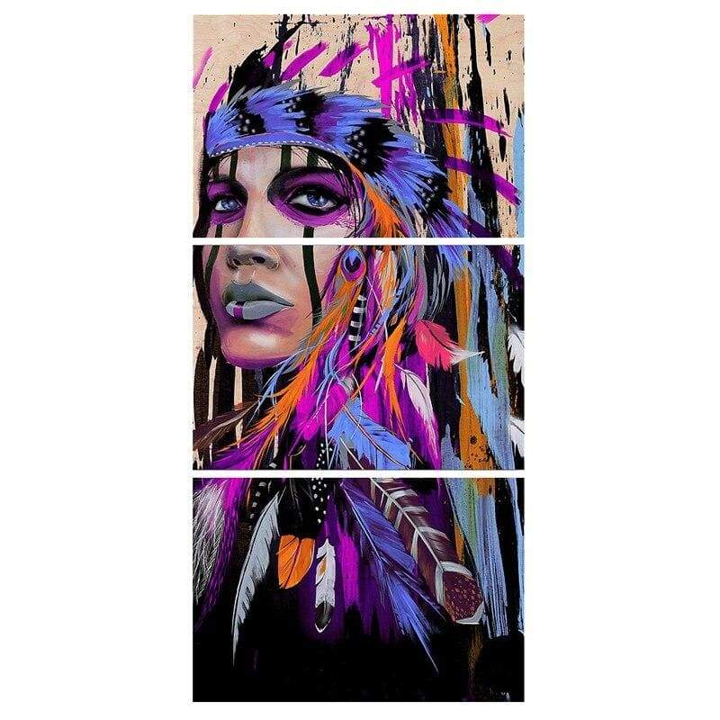 Pintura Vintage De Índio Americano