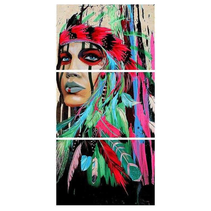 Pintura Vintage De Índio Americano