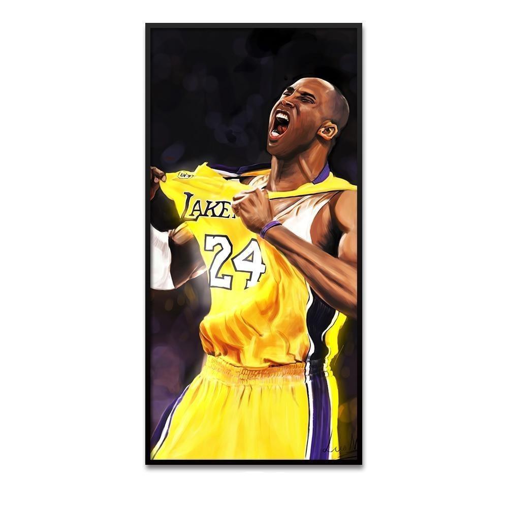 Pintura Vintage De Kobe Bryant